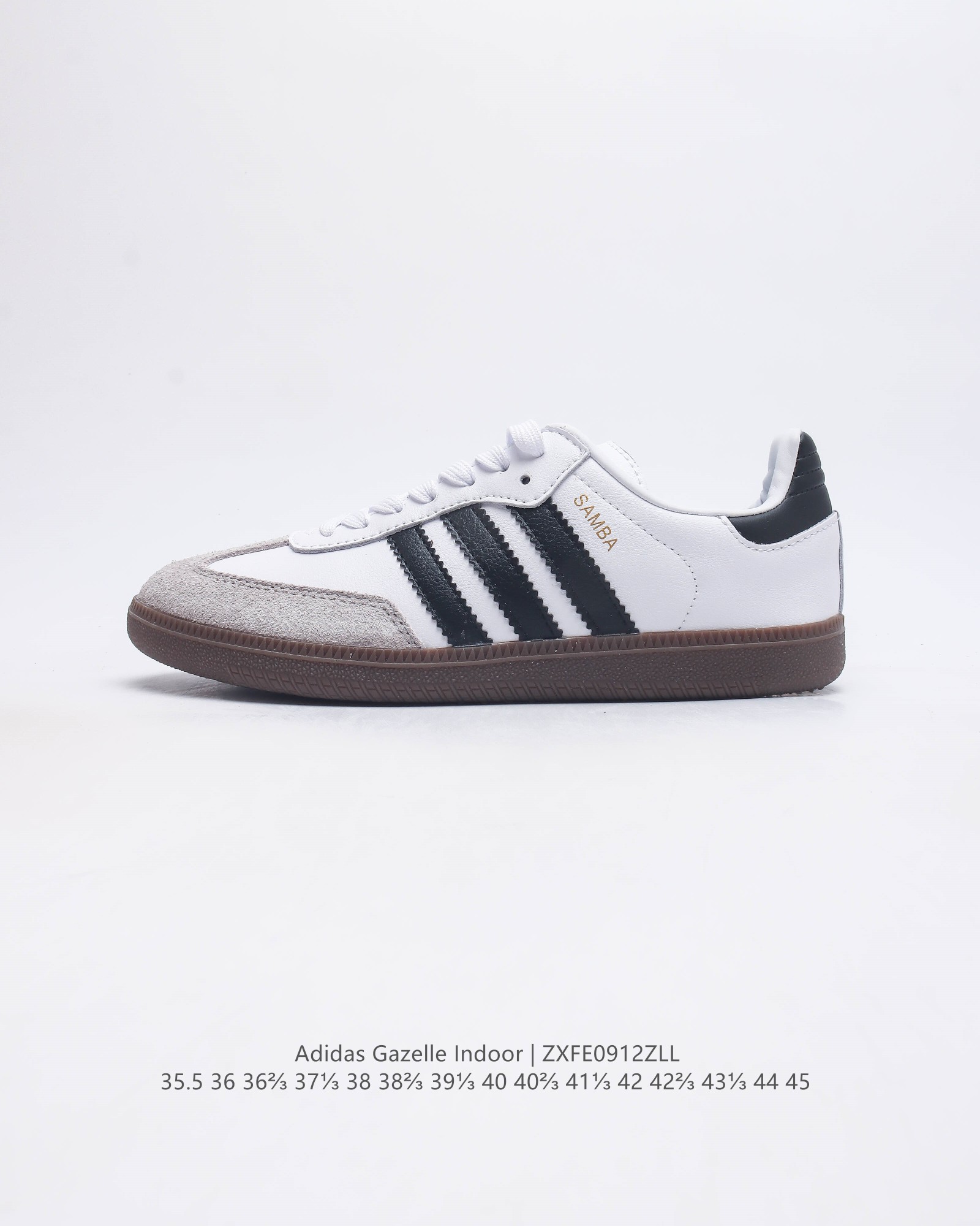 公司级 阿迪达斯 Adidas Originals Gazelle Indoor 复古三叶草防滑透明橡胶板鞋经典运动鞋 这款经典鞋,忠于原版设计,缀撞色三条纹和