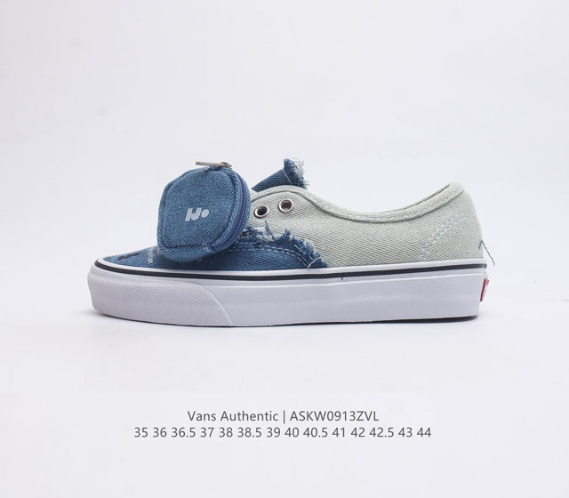 万斯 Vans Authentic 经典安娜海姆运动鞋 4孔低帮硫化滑板鞋 复古aut高端硫化 尺码 35 36 36.5 37 38 38.5 39 40 4