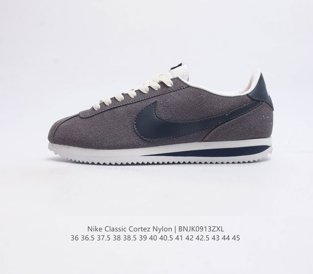 耐克 Nike Classic Cortez Nylon Pren 阿甘 牛津布完美楦型 Eva轻量缓震]注 采用最新改良独立三层模具版本 采用二次发泡eva轻