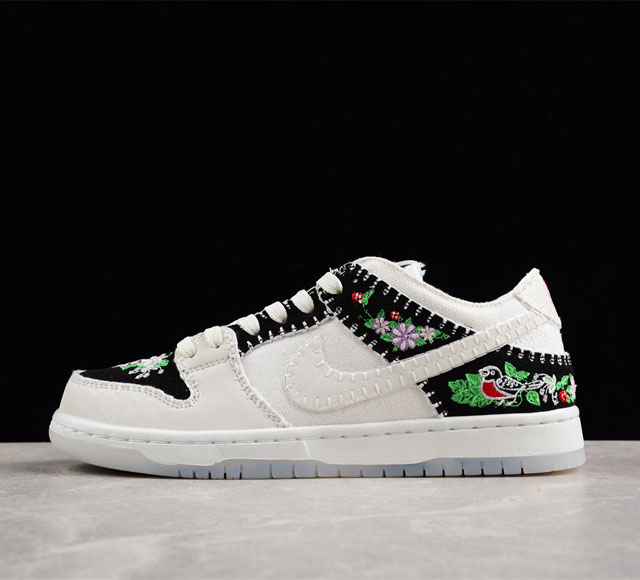 Nk Sb Dunk Low N7 花卉刺绣 Sb低帮休闲板鞋 Fd6951-300 尺码 36 36.5 37.5 38 38.5 39 40 40.5 41