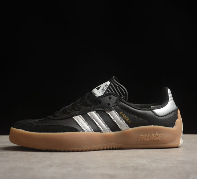 Palace X Adidas Originals Samba Puig 三叶草潮流休闲轻便耐磨防滑低帮板鞋 官方货号: Hq6099 鞋头出色设计 塑就出众贴