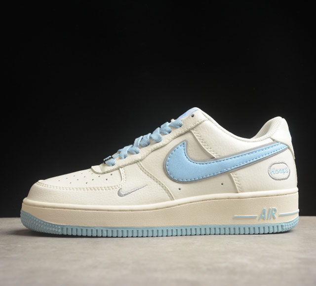 Nk Air Force 1'07 Low Hoops 米天蓝小勾 空军一号低帮休闲板鞋 Hp2369-006 打造纯正空军版型#专注外贸渠道 全掌内置蜂窝气垫