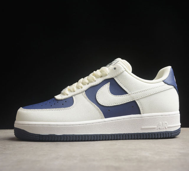 Nk Air Force 1'07 Low 深蓝拼接 空军一号低帮休闲板鞋 Al2236-103 打造纯正空军版型#专注外贸渠道 全掌内置蜂窝气垫 #原盒配件