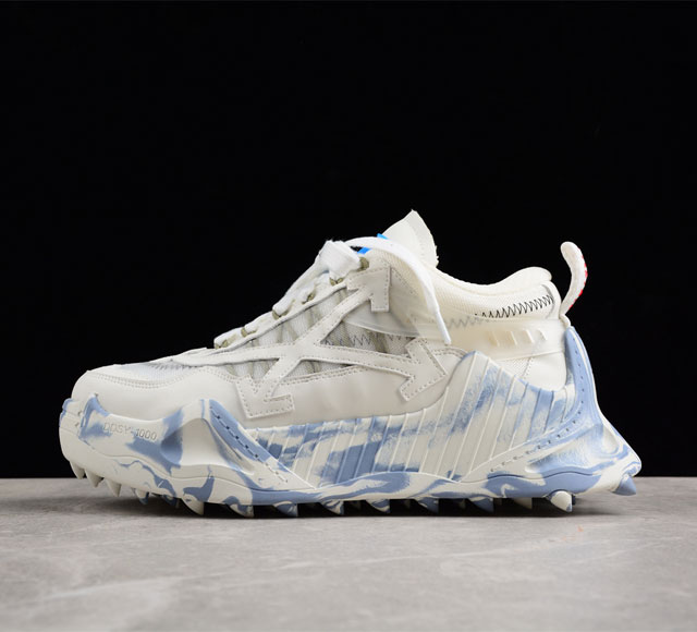 Off-White Odsy-1000 运动老爹鞋白蓝 2020 春夏秀款球鞋正式发布独家上线曝光新配色高端版本出货 情侣款所有配件均通过定做出产正品裁片 原版