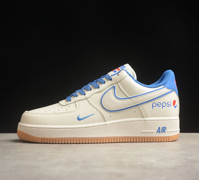 Nk Air Force 1'07 Low Pepsi 联名款 空军一号低帮休闲板鞋 Hd1699-101 打造纯正空军版型#专注外贸渠道 全掌内置蜂窝气垫 #