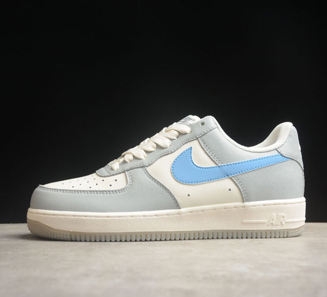 Nk Air Force 1'07 Low 灰蓝配色 空军一号低帮休闲板鞋 Dh2296-668 打造纯正空军版型#专注外贸渠道 全掌内置蜂窝气垫 #原盒配件