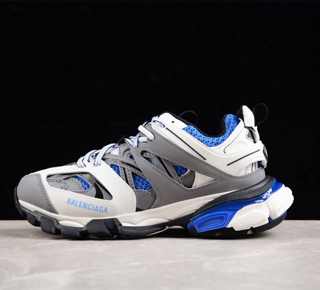 Balenciaga Track Sneaker Tess S.Gomma Res Bi Alv Tis Eff Nubuk Tis E 巴黎世家官方同步潮流跑