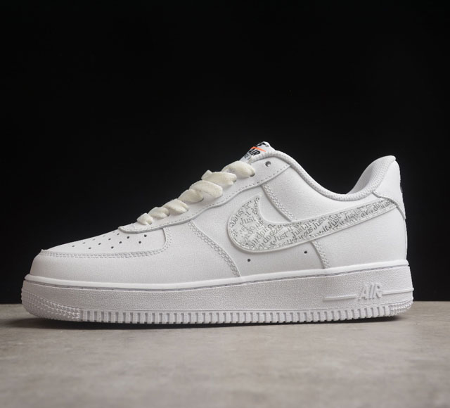 Nk Air Force 1 07 Low Just Do It 3D小勾 空军一号低帮休闲板鞋 Bq5361- 打造纯正空军版型#专注外贸渠道 全掌内置蜂窝气