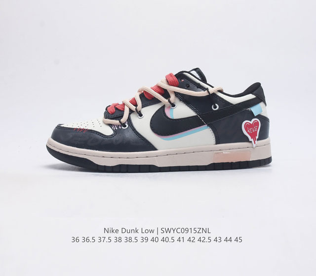 耐克 Nike Dunk Low 运动鞋复古解构绑带板鞋 作为 80 年代经典篮球鞋款 起初专为硬木球场打造 后来成为席卷街头的时尚标杆 现以经典细节和复古篮球