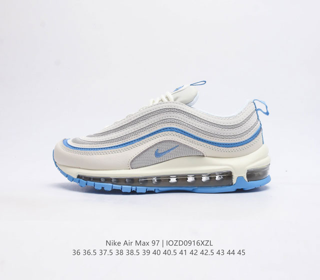 耐克nike休闲鞋 经典 气垫 Air Max 97 子弹气垫低帮运动鞋 Air Max 97 运动跑鞋以流线型鞋身和卓越科技为热爱运动的你造就全方位防护 强大