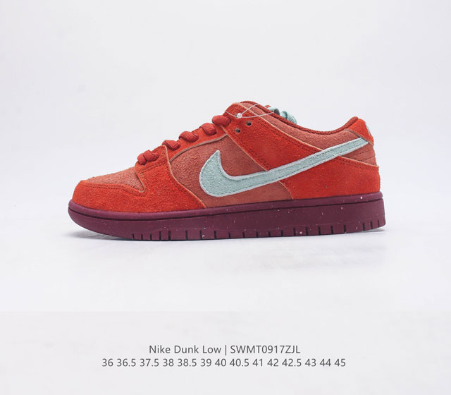 耐克nike Dunk Low 板鞋 Sb系列经典百搭休闲运动板鞋加厚鞋舌的填充 使舒适性大大提升 同时也更方便穿脱中底部分则加入了脚感柔软舒适zoomair气