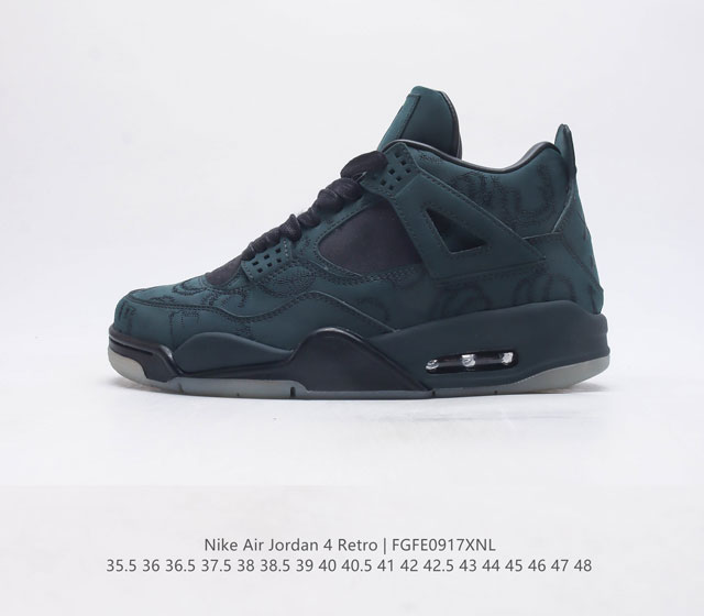 公司级 耐克 Nike Air Jordan 4 Retro Og迈克尔 乔丹aj4代中帮复古休闲运动文化篮球鞋 秉承轻量化的速度型篮球鞋设计思想完成设计 降低