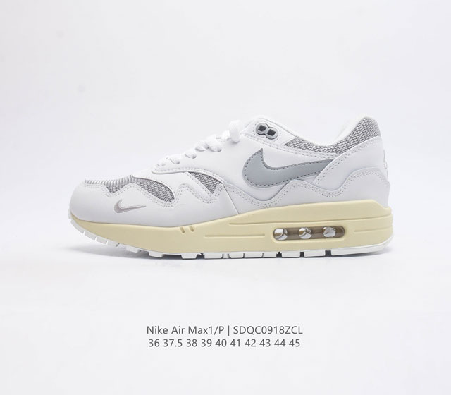 耐克 Nike Air Max 1 男女子运动鞋 从法国建筑中汲取设计灵感 兼具运动风范和时尚格调 是此系列起初搭载 Air 的鞋款 疾速外观 经典缓震配置和经