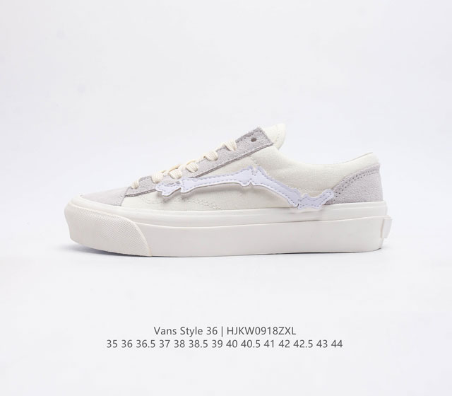 真标 带半码 Vans 万斯 Style 36 经典低帮帆布休闲运动硫化滑板板鞋 真的是吹爆的系列 那就是vansstyle36系列低帮经典复古文化休闲运动篮球