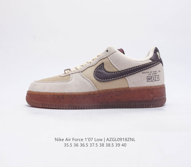 耐克nike Air Force 1 Low 空军一号 Af1 低帮百搭休闲运动板鞋 柔软 弹性十足的缓震性能和出色的中底设计 横跨复古与现代的外型结合 造就出