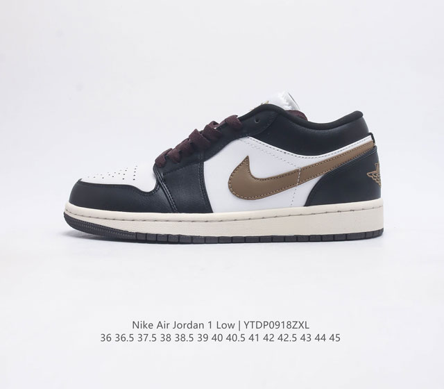 耐克 乔丹air Jordan 1 Low Aj1 乔1 低帮复古文化休闲运动篮球鞋 从1985 年面世的元年款汲取设计灵感 采用简洁大方的经典外观 熟悉中带一