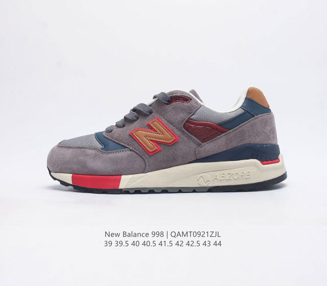 新百伦 New Balance 998 原装版本复古男士运动鞋休闲板鞋厚底增高鞋 市面独家最正确版本 3M反光复古慢跑鞋 Encap缓震中底 原盒原标 天猫京东