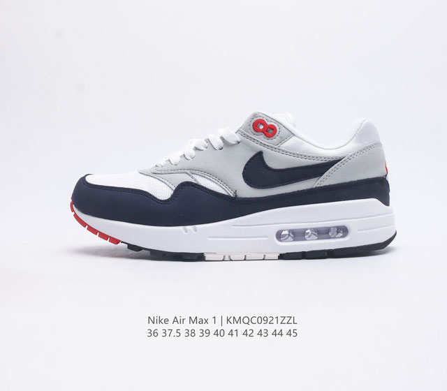 耐克 Nike Air Max 1 Prm 男女子运动鞋 从法国建筑中汲取设计灵感 兼具运动风范和时尚格调 是此系列起初搭载 Air 的鞋款 疾速外观 经典缓震