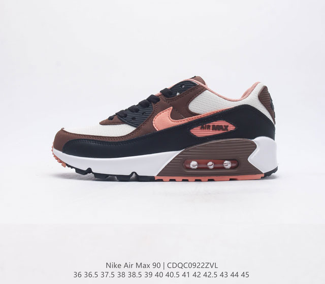 耐克 Nike Air Max90 Futura 运动鞋男女鞋--从设计到测试再到造型 脚趾周围的锯齿形边缘和部分浮动的swoosh提供精心制作的奢华感 多道工