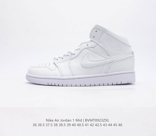 耐克 Nike Air Jordan 1 Mid 男女子篮球鞋时尚轻盈板鞋aj1乔1运动鞋 乔丹一代 高帮复古休闲篮球鞋 Air Jordan 1 Mid 搭载