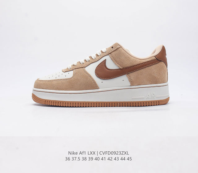 采用优质皮革鞋面材质#内置全掌air Sole气垫# 耐克 Nike Wmns Air Force 1 07 Lxx Af1 空军一号 空军一号低帮百搭休闲运动