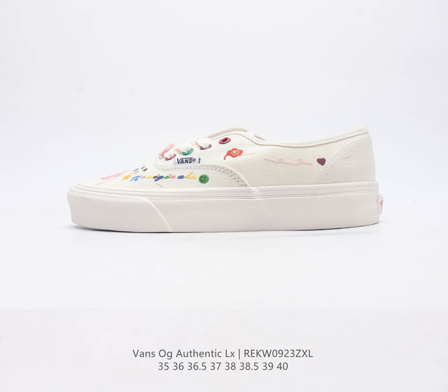 Vans 万斯 Og Authentic Lx 低帮百搭休闲lv联名帆布硫化板鞋潮女款跑鞋运动鞋 码数 35-40 含硫化半码 编码 Rekw0923