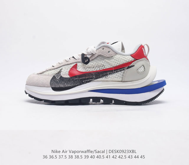 公司级 耐克 Sacai X Nike Vaporwaffle 华夫三代3 0走秀重磅联名运动鞋厚底增高慢跑鞋 鞋款由pegasus与vaporfly两款鞋型的