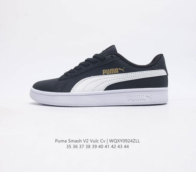 真标彪马puma Smash V2 Vulc Cv 低帮复古百搭时尚休闲板鞋厚底增高男女运动鞋 尺码 35-44 编码 Wqxy0924Zll