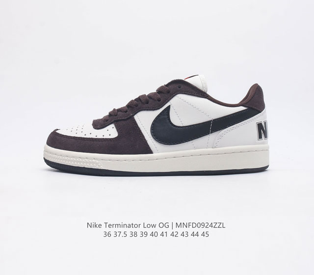 耐克 Nike Terminator Low 耐克终结者系列低帮滑板鞋 黄蓝密歇根 舒适 百搭 防滑耐磨复古板鞋 忠于原版 延续经典 采用耐穿舒适的利落皮革 助