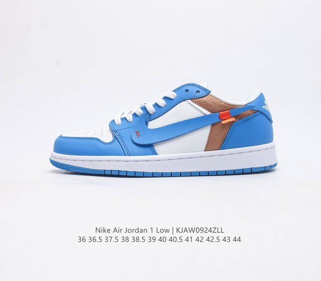 耐克 Off-White X Nike Air Jordan 1 Retro Low Og Unc 低帮 联名 Aj1 乔丹1代 Aj1 乔1 乔丹篮球鞋系列运