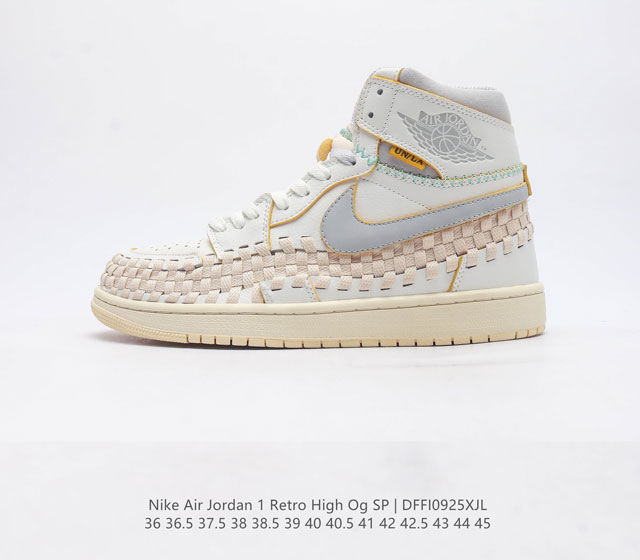 耐克 Nike Air Jordan 1 Retro High Og 乔丹一代篮球鞋复刻运动鞋 皮面高帮板鞋的设计灵感源自运动夹克 带你重温入选球队时刻 采用经