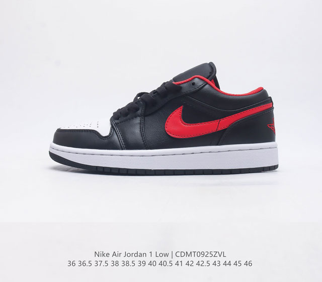 耐克 乔丹air Jordan 1 Low Aj1 乔1 低帮复古文化休闲运动篮球鞋 从1985 年面世的元年款汲取设计灵感 采用简洁大方的经典外观 熟悉中带一