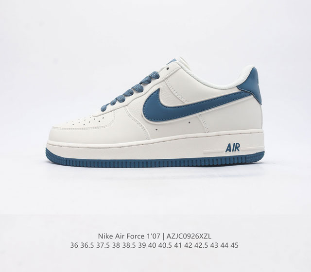 耐克 Nike Air Force 1 07 空军一号低帮百搭休闲运动板鞋 柔软 弹性十足的缓震性能和出色的中底设计 横跨复古与现代的外型结合 造就出风靡全球三