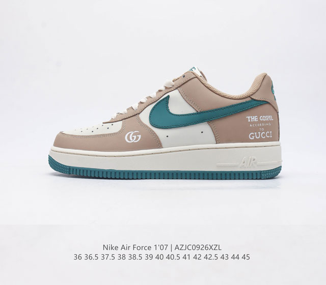 耐克 Nike Air Force 1 07 空军一号低帮百搭休闲运动板鞋 柔软 弹性十足的缓震性能和出色的中底设计 横跨复古与现代的外型结合 造就出风靡全球三