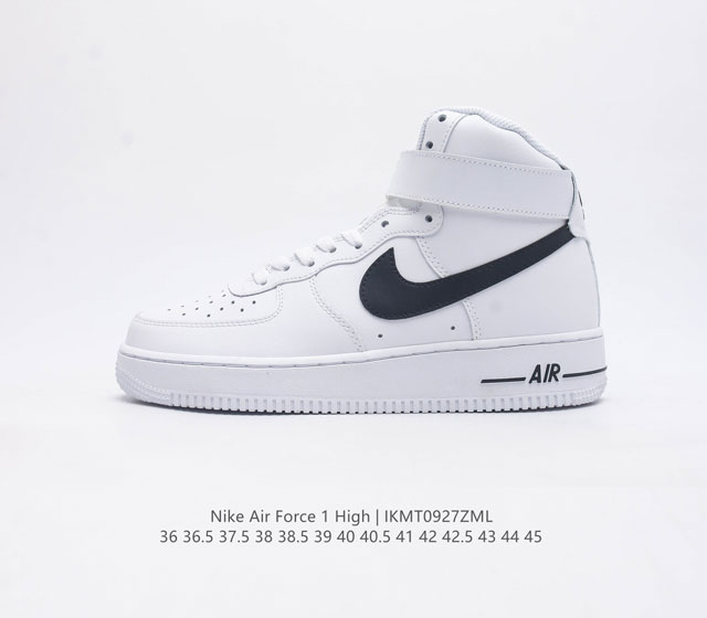 耐克 Nk Air Force 1 High 07 空军一号 皮革魔术贴 空军一号高帮系列潮流休闲板鞋 不仅有着极为讨好的配色方案 凸显出格调十足的气质 而中帮