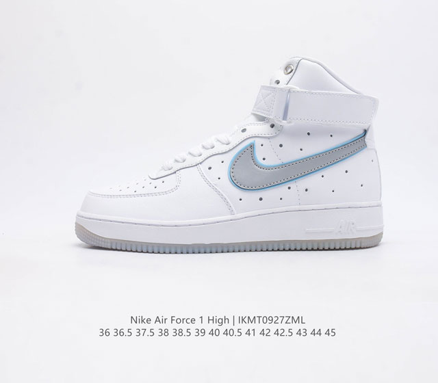 耐克 Nk Air Force 1 High 07 空军一号 皮革魔术贴 空军一号高帮系列潮流休闲板鞋 不仅有着极为讨好的配色方案 凸显出格调十足的气质 而中帮