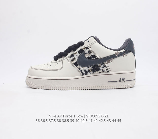 耐克nike Air Force 1 Low 空军一号 Af1 低帮百搭休闲运动板鞋 柔软 弹性十足的缓震性能和出色的中底设计 横跨复古与现代的外型结合 造就出