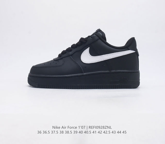 耐克 Nike Air Force 1 07 空军一号 Af 1 低帮百搭休闲运动板鞋 柔软 弹性十足的缓震性能和出色的中底设计 横跨复古与现代的外型结合 造就