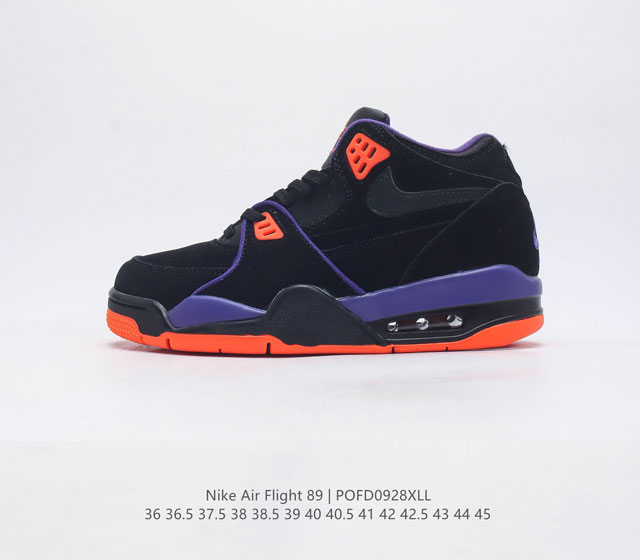 超酷nike Air Flight 89气垫鞋aj4简版兄弟款篮球鞋男女运动鞋 Air Jordan 4 的 孪生兄弟 Nike Air Flight 89 向