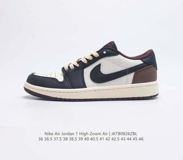 头层皮 耐克运动鞋 Nike Air Jordan 1 Low Og Sp 倒勾 低帮篮球鞋 Aj1 乔丹1代 Aj1 乔1 反向脚趾复古运动鞋 亮点之处在于鞋