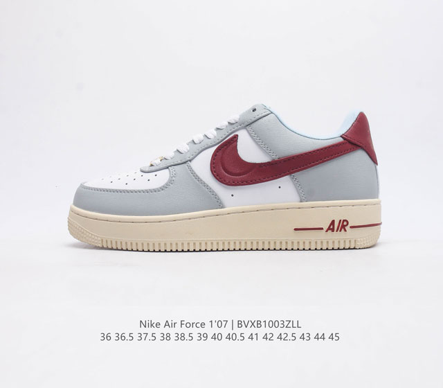 耐克nike Air Force 1 Low 空军一号 Af1 低帮百搭休闲运动板鞋 柔软 弹性十足的缓震性能和出色的中底设计 横跨复古与现代的外型结合 造就出