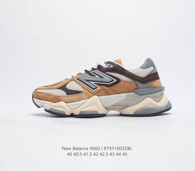 公司级 Nb 新百伦 New Balance Nb9060官方正品春季千禧小象蹄男款9060舒适百搭老爹鞋 全新 9060 款式将经典风格与现代设计融合到日常多