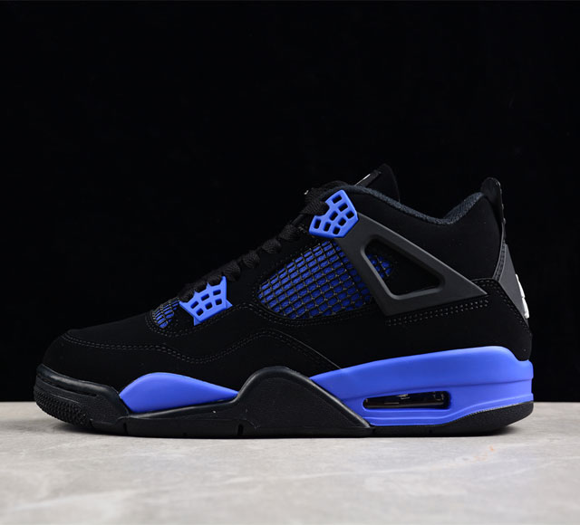 Air Jordan 4 Retro Heilan Aj4 乔4黑蓝 复古休闲运动文化篮球鞋 Ct8527-018 尺码 36 36 5 37 5 38 38