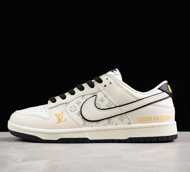 Nk Sb Dunk Low Lv联名-米白黑暗夜骑士 高端定制 低帮休闲板鞋 Fc1688-126 尺码 36 37 37 5 38 38 5 39 40 4