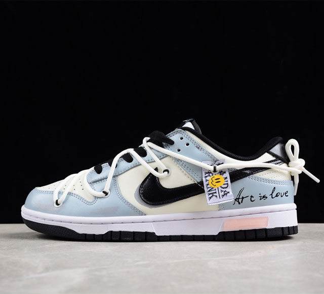 Nk Dunk Low 熊猫恶作剧-爱的艺术 Sb绑带低帮休闲板鞋 Dd1391-100 尺码 35 5 36 36 5 37 5 38 38 5 39 40