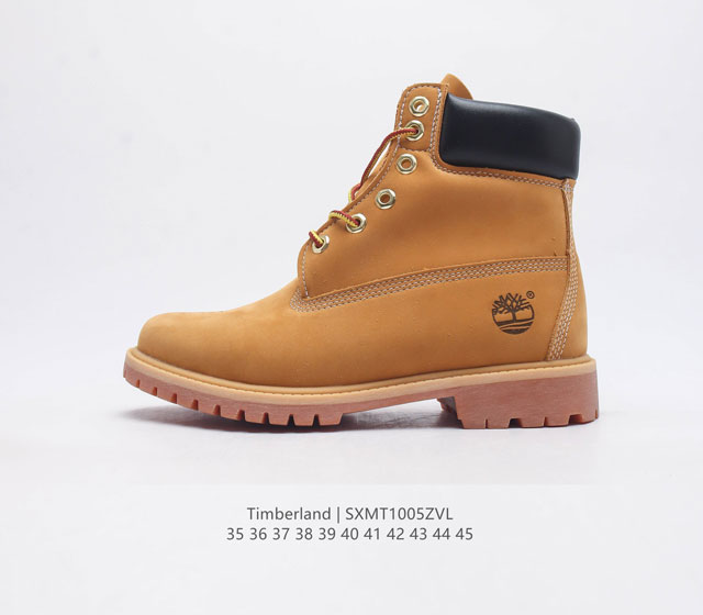 Timberland添柏岚 天伯伦大黄靴 筒靴高帮靴 户外休闲潮流系列广东大厂品质全新工艺升级 品质毋庸置疑 全新原厂包装鞋盒 面料采用意大利磨砂牛皮 搭配防臭