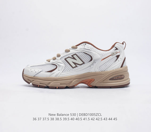 新百伦 Nb530运动鞋 New Balance 530 复古跑鞋厚底增高老爹运动鞋 Nb530这鞋双确实是nb家经复典古款式之一 以全科新技诠释 成打功造53