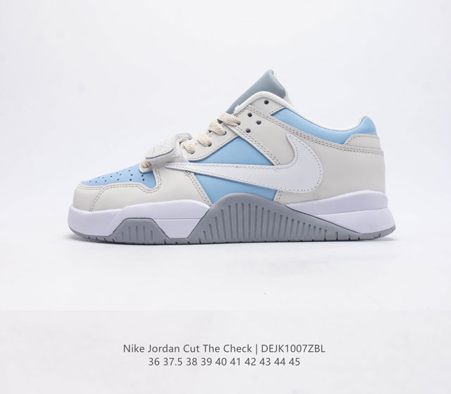 耐克nike Wmns Air Jordan Cut The Check 时尚倒钩运动鞋aj1乔丹一代低帮经典复古文化休闲运动篮球鞋板鞋 当红美潮 设计师独立品