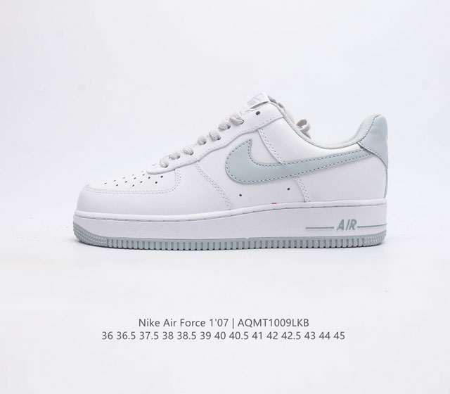 耐克 Nike Air Force 1 07 空军一号 Af 1 低帮百搭休闲运动板鞋 柔软 弹性十足的缓震性能和出色的中底设计 横跨复古与现代的外型结合 造就