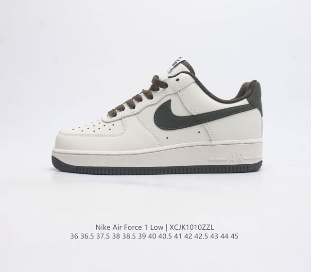 耐克nike Air Force 1 Low 空军一号 Af1 低帮百搭休闲运动板鞋 柔软 弹性十足的缓震性能和出色的中底设计 横跨复古与现代的外型结合 造就出